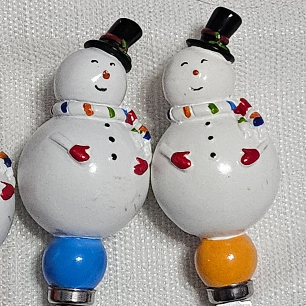 Jasco Mainstreet‎ Collection Holiday Spreaders Snowman Handles Festive Kitchen - Picture 4 of 16